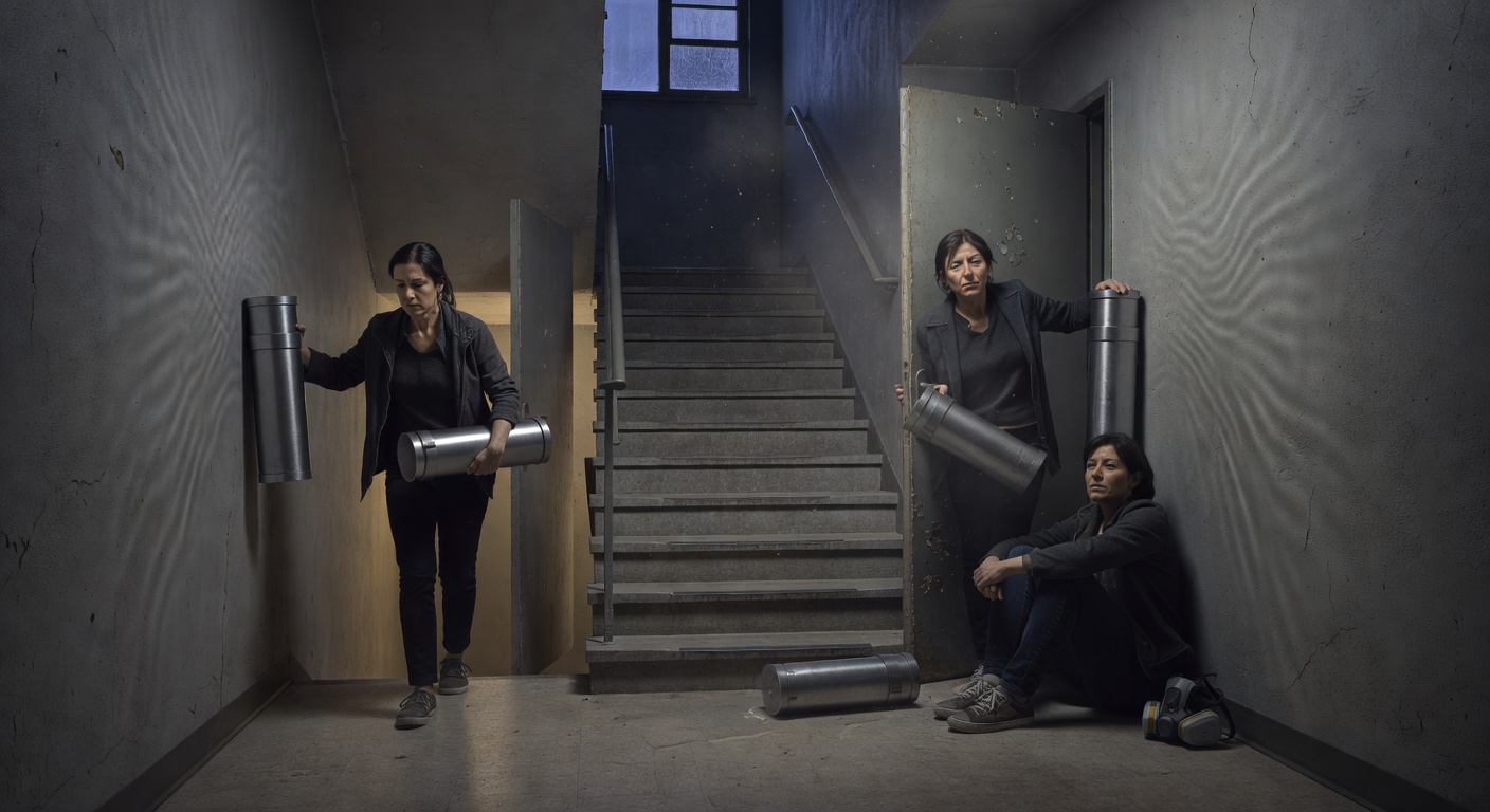 Study for Two Resonators and One Building