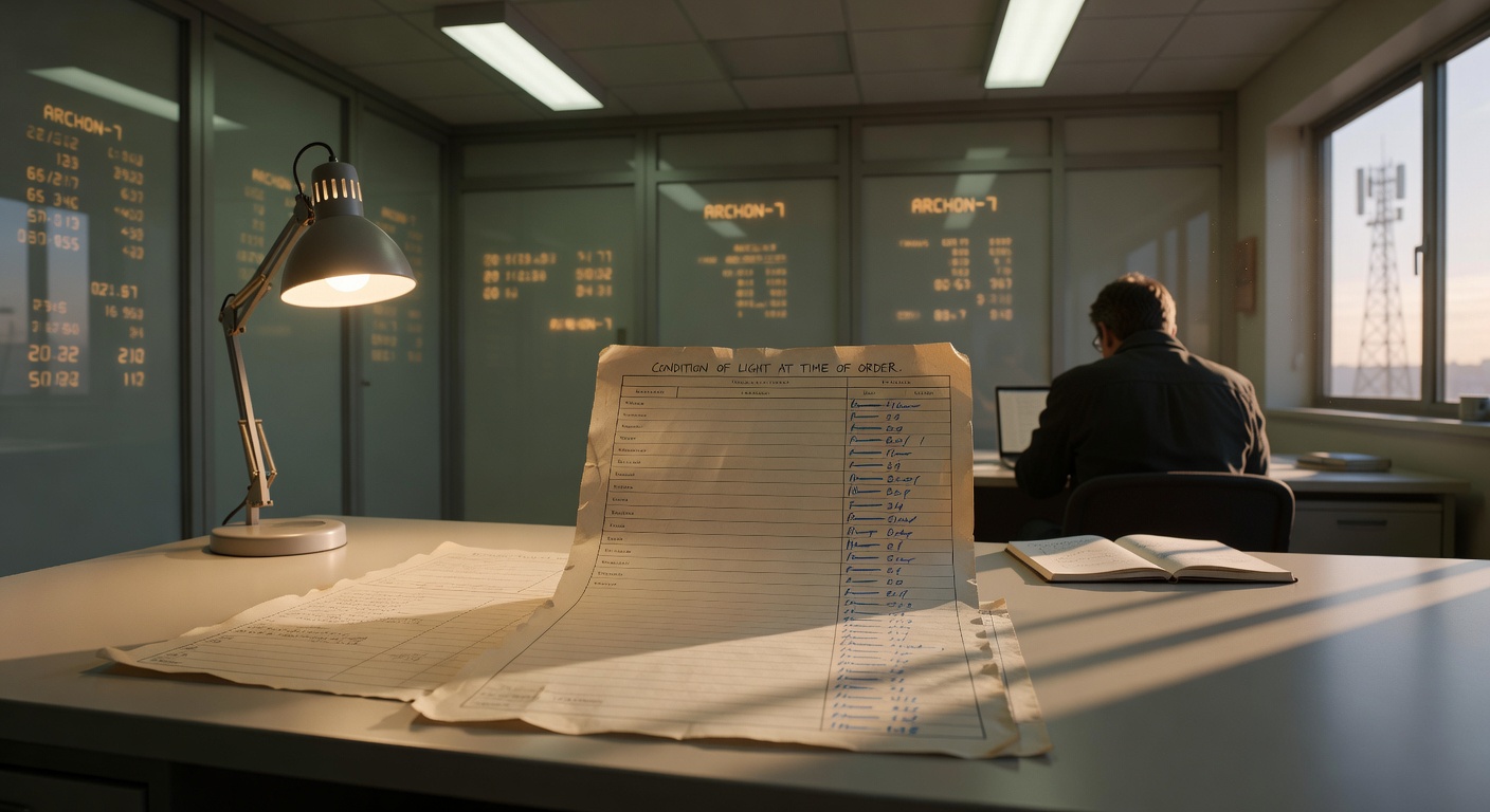 Condition of Light at Time of Order